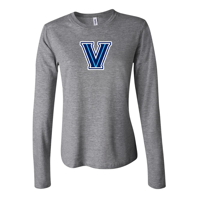 BELLA CANVAS Women’s Villanova Wildcats Jersey Long Sleeve Tee